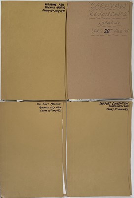 Lot 76 - PROG ARTISTS INC CARAVAN - ORIGINAL 1971-1975 CONCERT BOOKING DOCUMENTS.