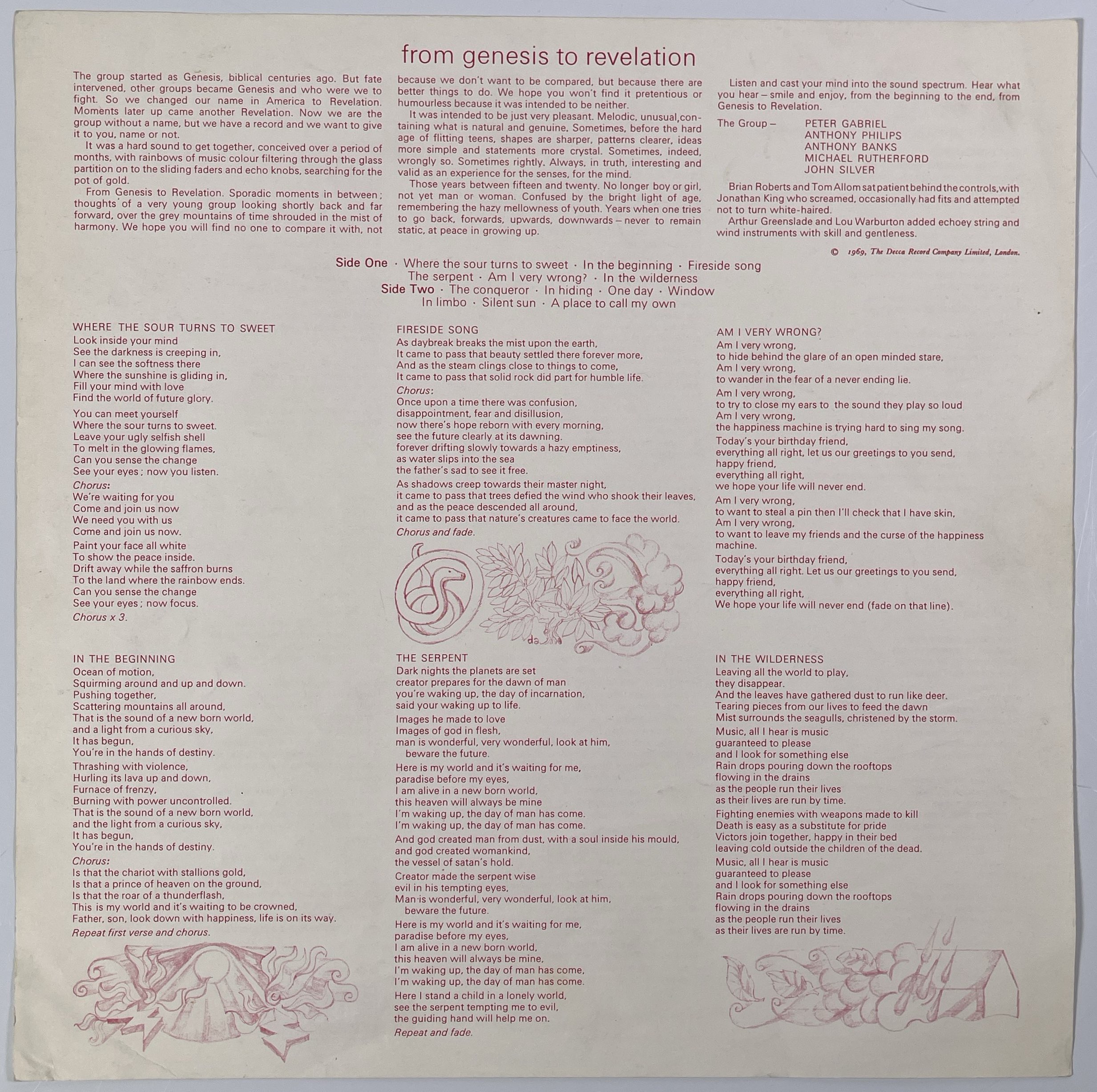 Lot 65 - GENESIS - FROM GENESIS TO REVELATION LP