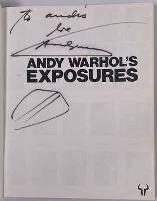 Lot 127 - ANDY WARHOL - TWICE SIGNED 'EXPOSURES' BOOK.