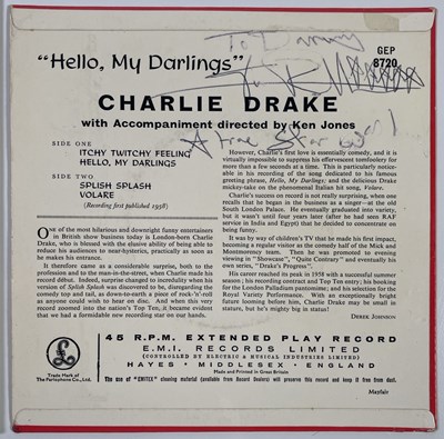 Lot 1 - THE SEX PISTOLS - CHARLIE DRAKE SINGLE SIGNED BY JOHNNY ROTTEN.