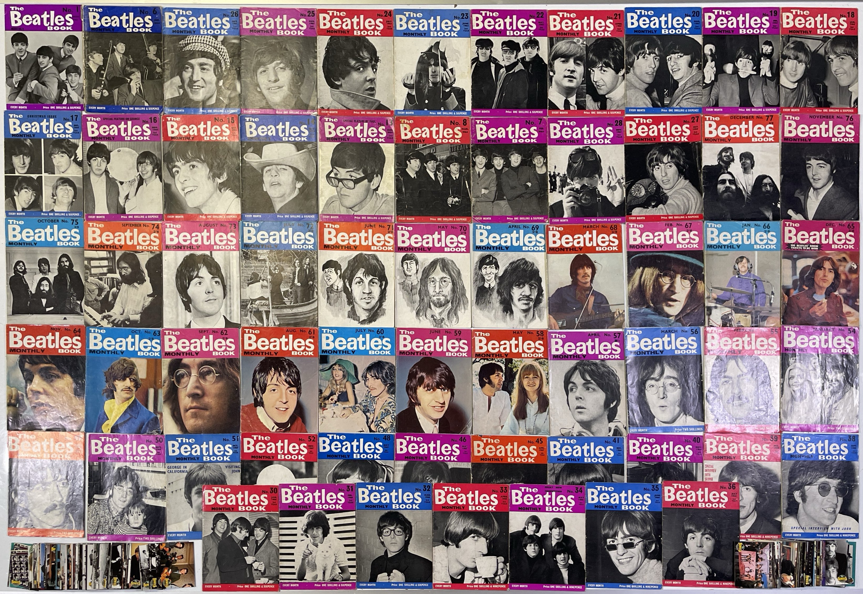 The Beatles MONTHLY BOX 77冊 CopyNo. 2441 THE BEATLES MONTHLY BOX Limited Edition All 77 Official Fan