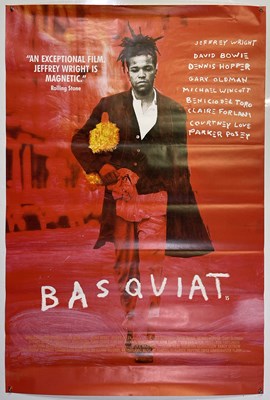 Lot 179 - JEAN MICHEL-BASQUIAT - BASQUIAT (1996) AN ORIGINAL FILM BILLBOARD POSTER.