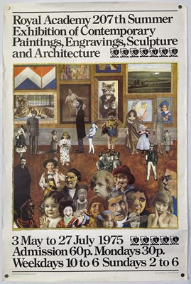 Lot 117 - PETER BLAKE - 1975 ROYAL ACADEMY EXHIBITION POSTER.