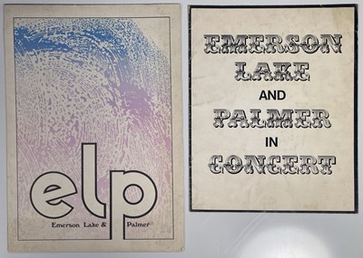 Lot 22 - EMERSON, LAKE AND PALMER - PROGRAMMES, TICKET, GREG LAKE SIGNATURE.