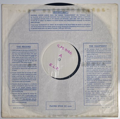 Lot 23 - EMERSON, LAKE AND PALMER - FULLY SIGNED COPY OF TRILOGY AND WHITE LABEL TEST PRESS.