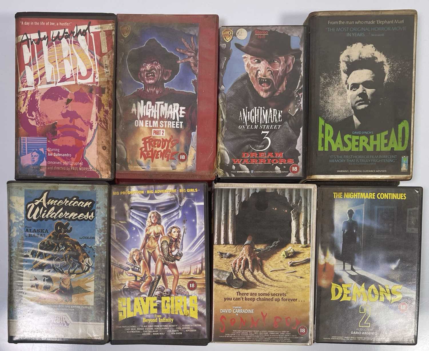 Lot of 3 cheapest horror vhs tapes