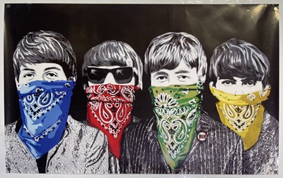 Lot 125 - MR BRAINWASH (1966, FRANCE) - BEATLES POSTER.