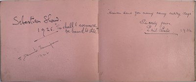 Lot 293 - GOLF INTEREST - EARLY 20TH C AUTOGRAPH BOOK WITH SAMUEL RYDER SIGNATURE AND MANY MORE.