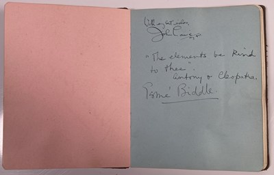 Lot 293 - GOLF INTEREST - EARLY 20TH C AUTOGRAPH BOOK WITH SAMUEL RYDER / WHITCOMBE / HAVERS AND MORE.