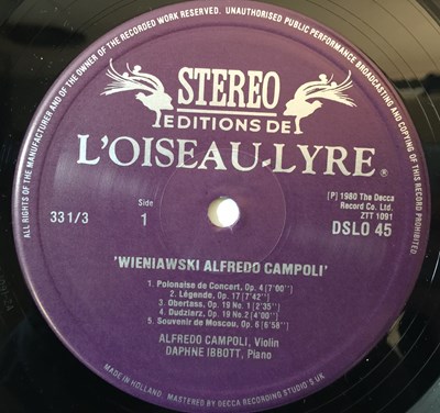 Lot 741 - ALFREDO CAMPOLI - LP RARITIES