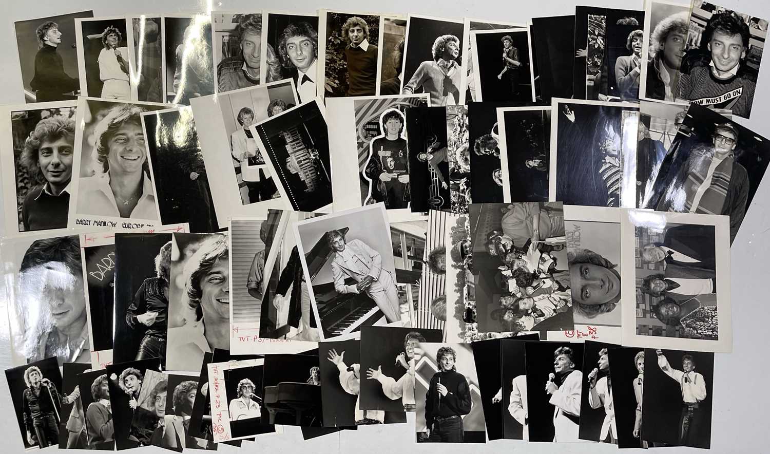 Lot 266 - BARRY MANILOW -  COLLECTION OF PRESS PHOTOGRAPHS.