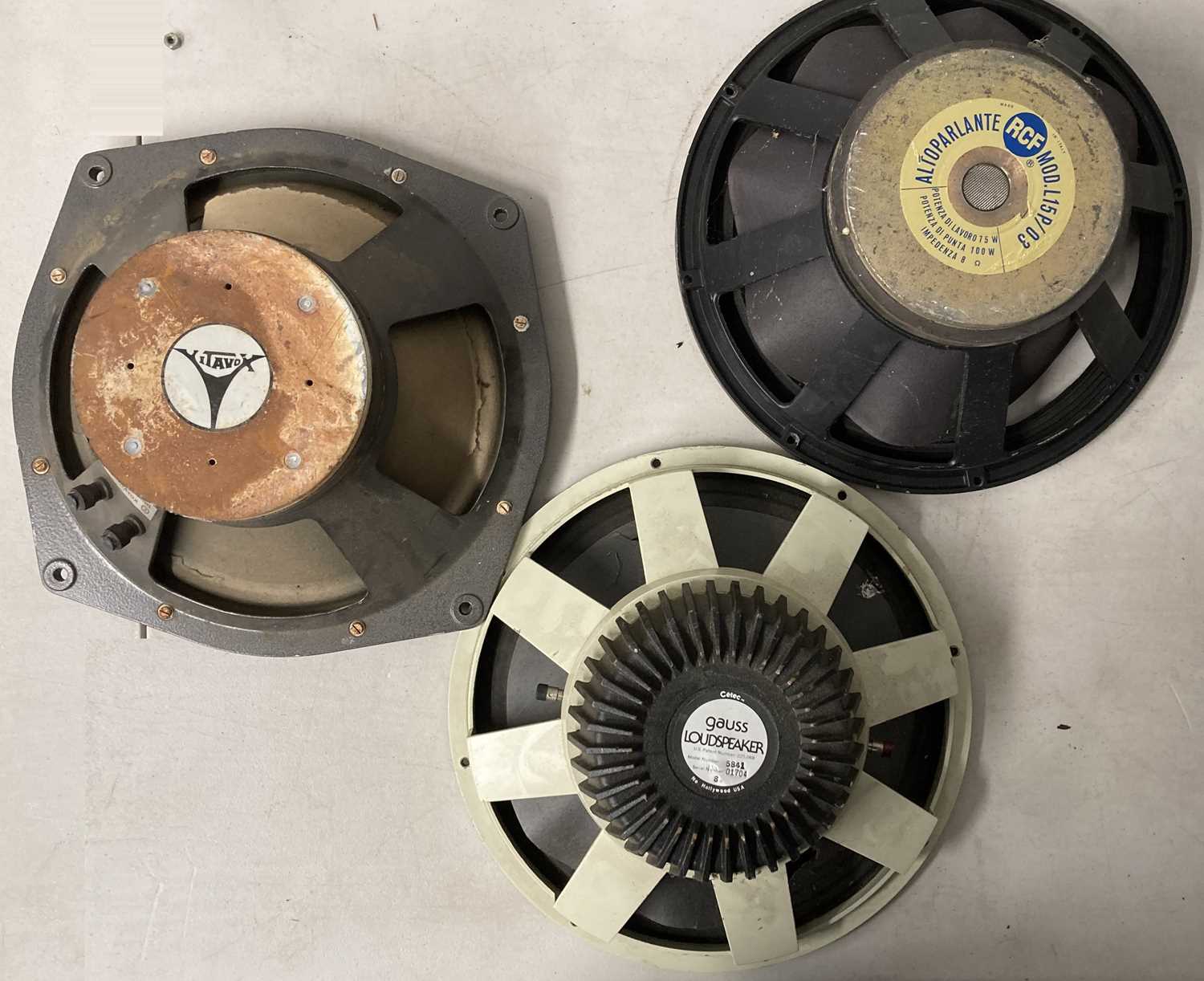 Lot 18 LARGE COLLECTION OF SPEAKER CONES.