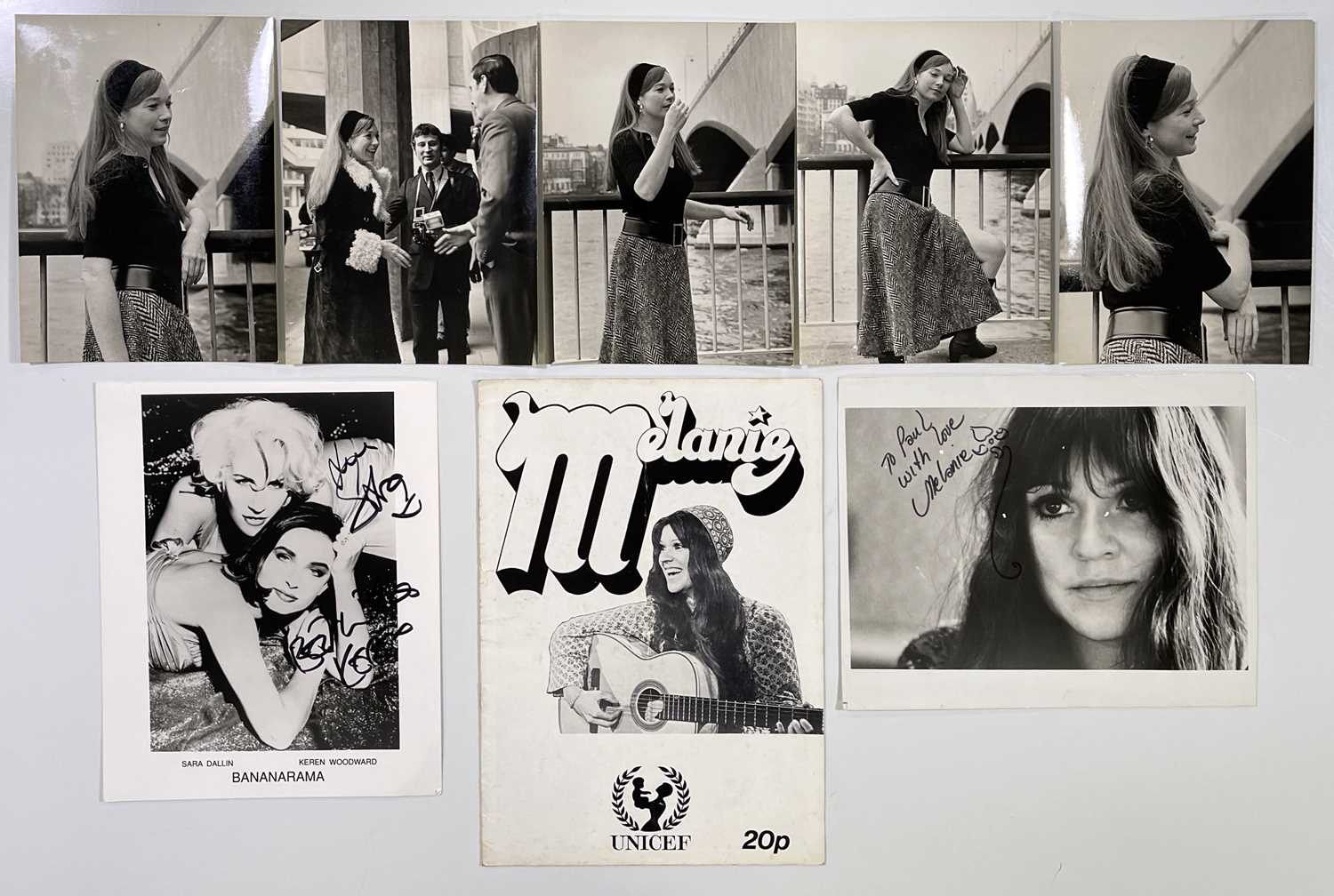 Lot 302 - MELANIE SAFKA - PROGRAMME AND SIGNED PHOTO.