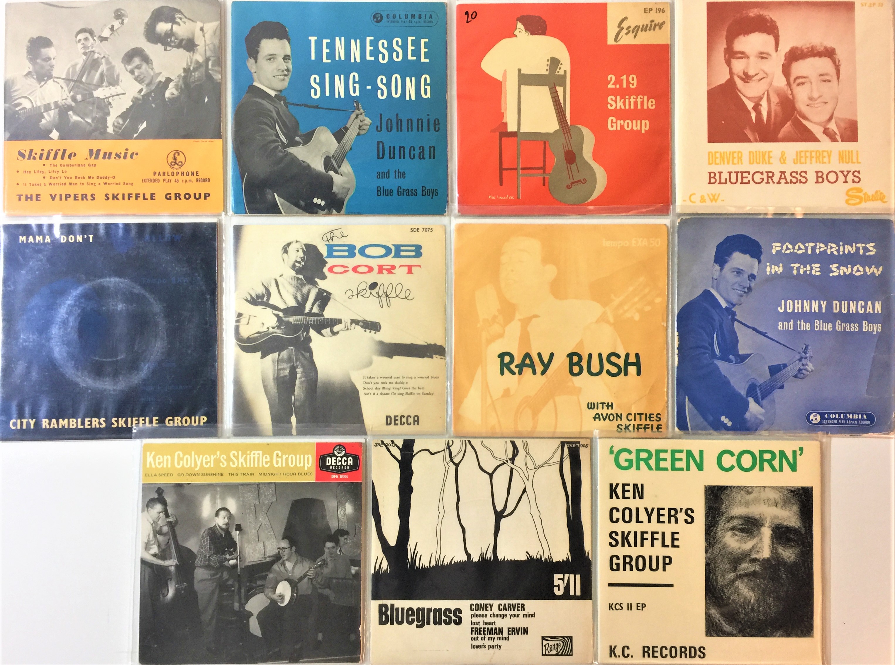Lot 97 Skiffle/ Country Bluegrass 7" EPs