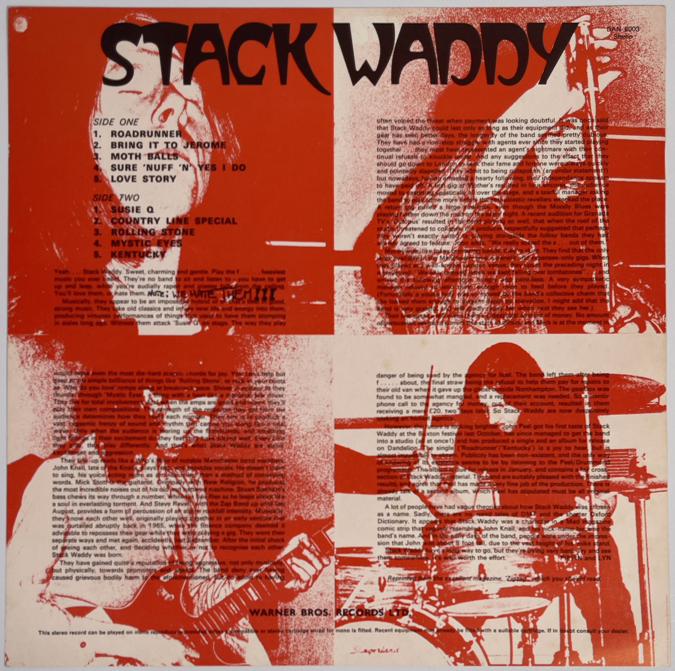 Lot 71 - STACK WADDY - STACK WADDY LP (UK ORIGINAL -