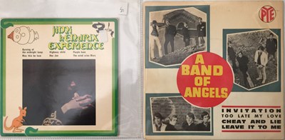 Lot 2 - A BAND OF ANGELS/JIMI HENDRIX - 1966/67 FRENCH 7" (AND 6") RARITIES!