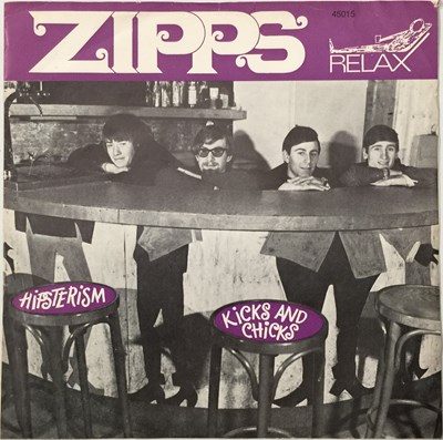 Lot 5 - THE ZIPPS - KICKS AND CHICKS C/W HIPSTERISM 7" (ORIGINAL DUTCH RELEASE - RELAX 45.015)