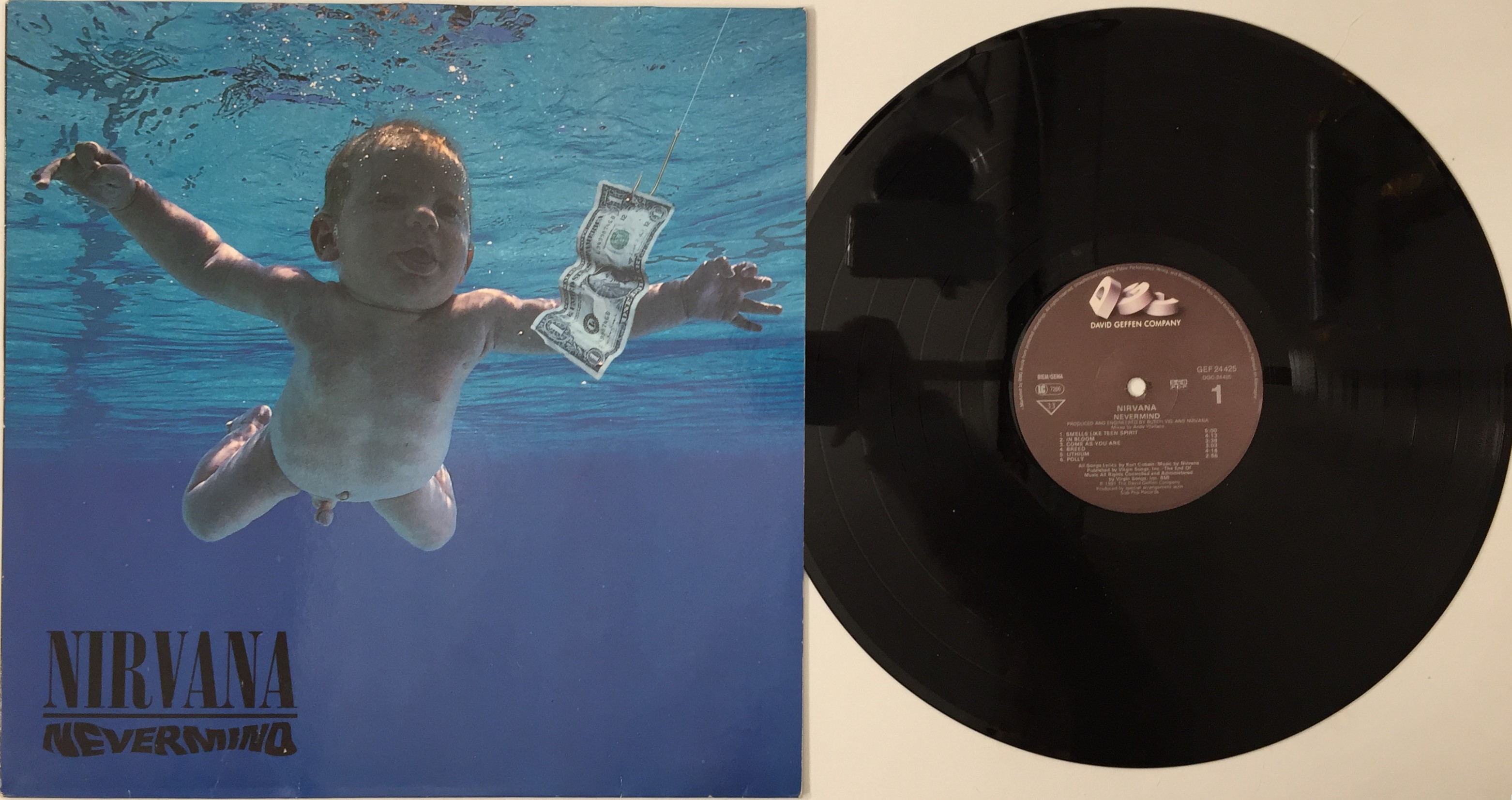 洋楽 NIRVANA/NEVERMIND LP DAVIDGEFFENCOMPANY 2015 DGC David Geffen Company Sub Pop Records Nirvana