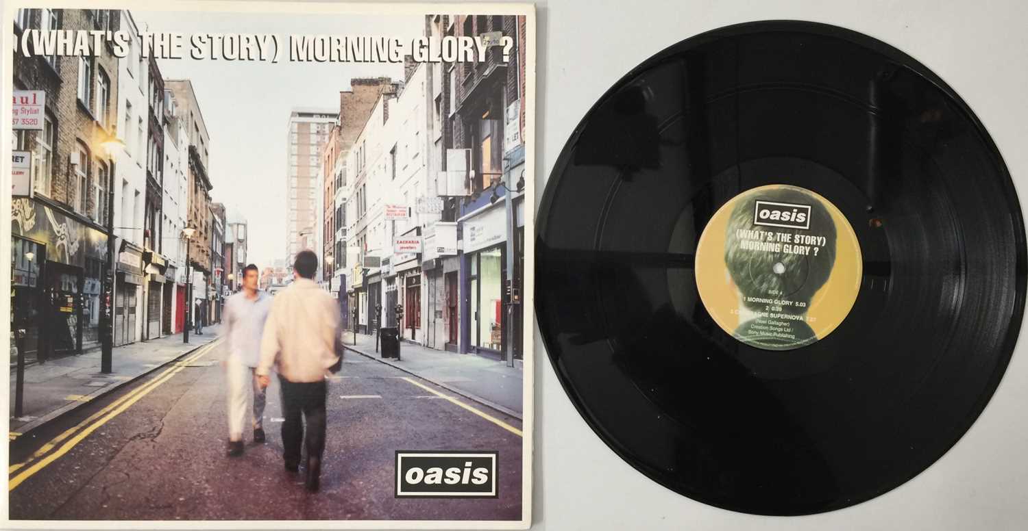 Lot 17 - OASIS - (WHAT'S THE STORY) MORNING GLORY? LP (ORIGINAL UK COPY - CREATION CRE LP 189)