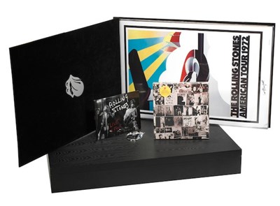 Lot 296 - THE ROLLING STONES - 2010 LIMITED EDITION SUPER DELUXE BOX - THREE BAND MEMBER SIGNED LITHOGRAPHS AND MORE.