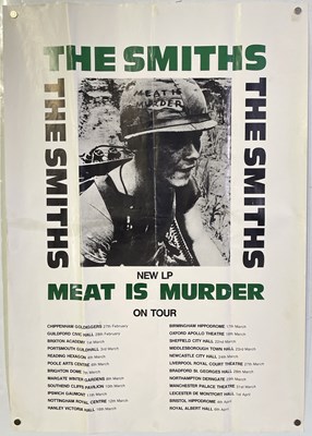 Lot 346 - THE SMITHS - ORIGINAL 1985 MEAT IS MURDER TOUR POSTER.