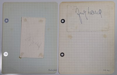 Lot 147 - THE GREAT DIRECTORS - AUTOGRAPHS OF FRITZ LANG AND JEAN LUC GODARD.