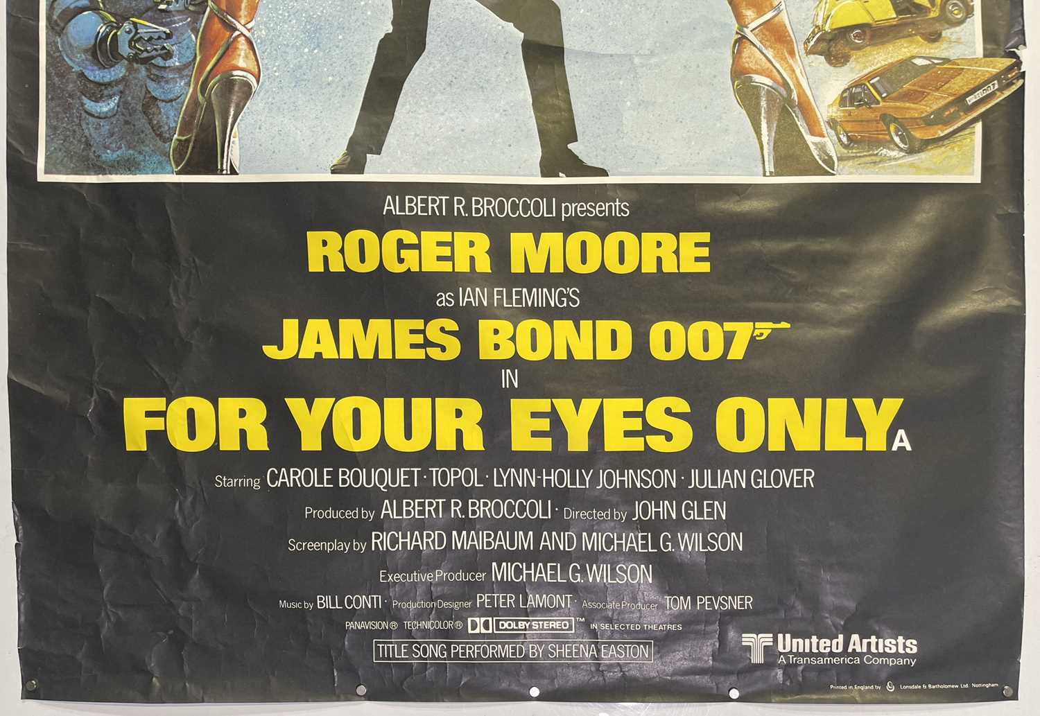 Lot 172 - JAMES BOND - FOR YOUR EYES ONLY (1981)