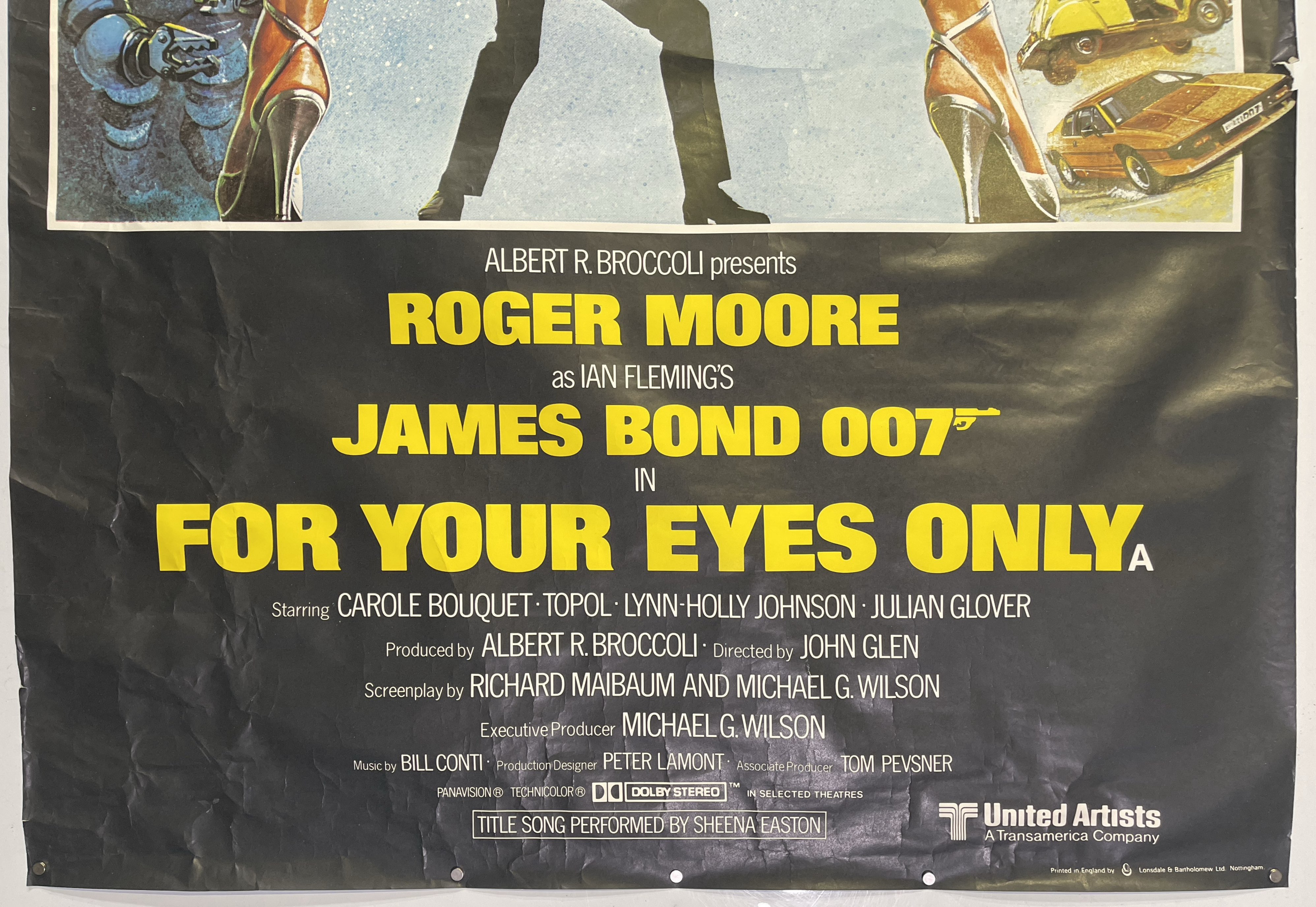 Lot 172 - JAMES BOND - FOR YOUR EYES ONLY (1981)