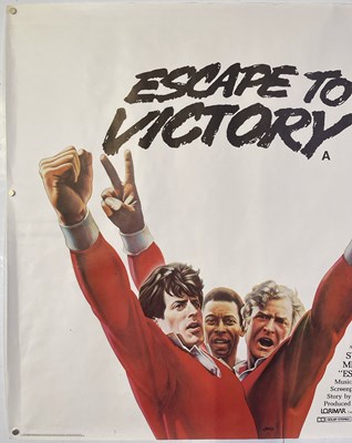 Lot 195 - ESCAPE TO VICTORY (1981)- ORIGINAL UK QUAD POSTER.