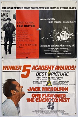 Lot 196 - CINEMA POSTERS - ONE FLEW OVER THE CUCKOO'S NEST (1975) / TAXI DRIVER DOUBLE BILL.