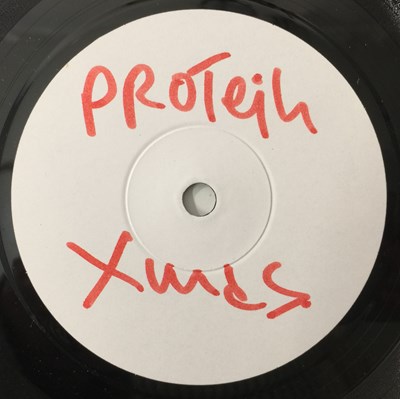 Lot 84 - THE FALL - WE WISH YOU A PROTEIN CHRISTMAS 7" TEST PRESSING (HAND-WRITTEN MARK E. SMITH LABELS - TAKE22)
