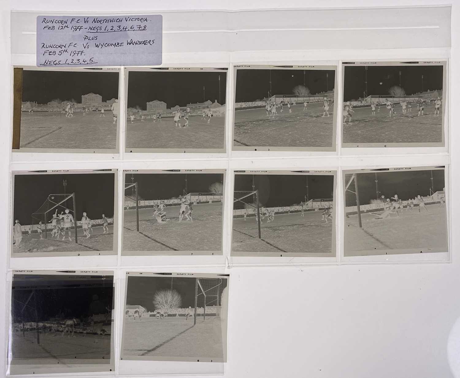 Lot 307 - FOOTBALL - PHOTOGRAPH COLLECTION WITH COPYRIGHT - IMAGES OF RUNCORN LINNETS C 1970S.