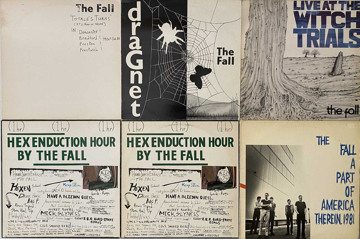 Lot 75 - THE FALL - EARLY STUDIO LP PACK