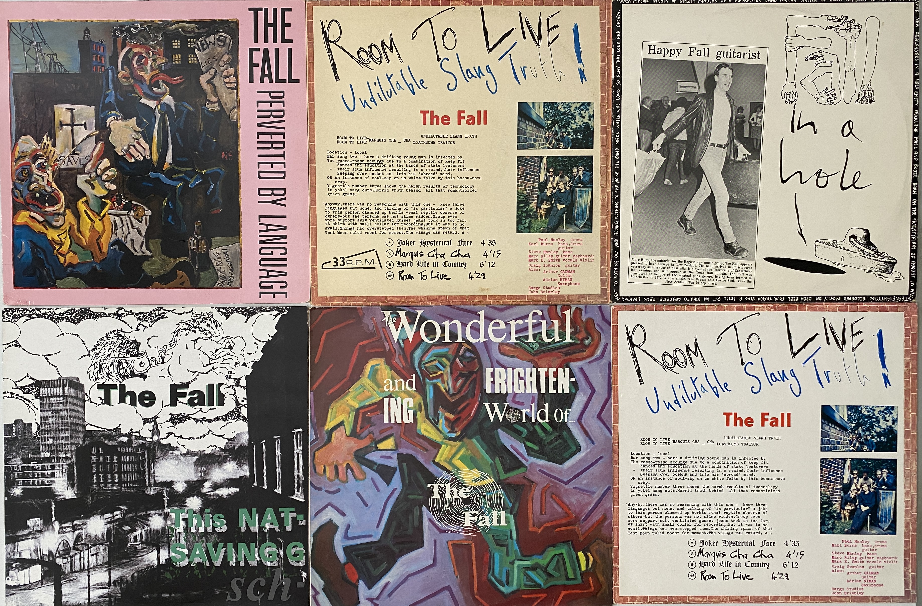 Lot 76 - THE FALL - 1980s STUDIO LP PACK