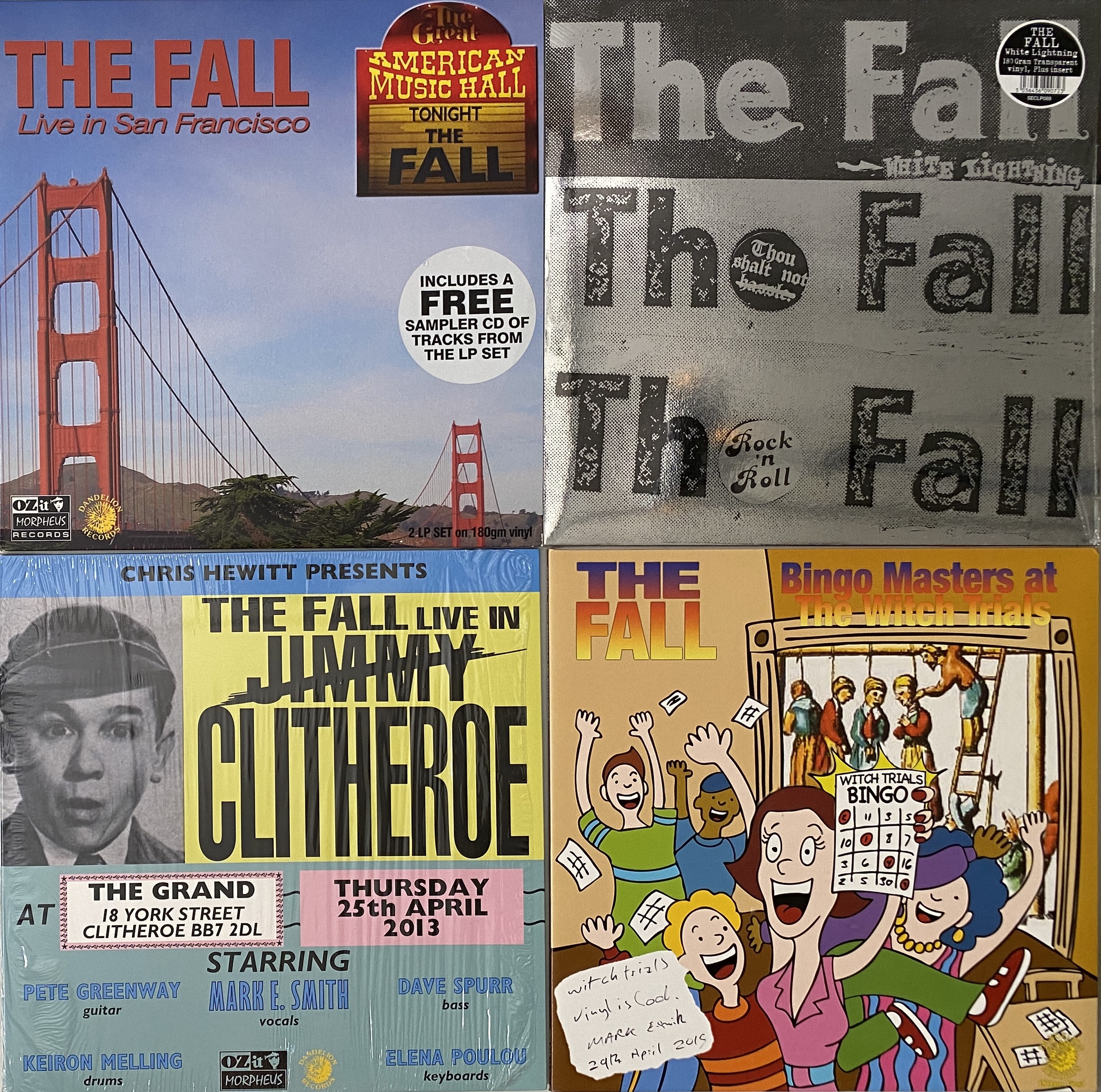 Lot 83 - THE FALL - REISSUE/ LIVE ALBUM LP PACK