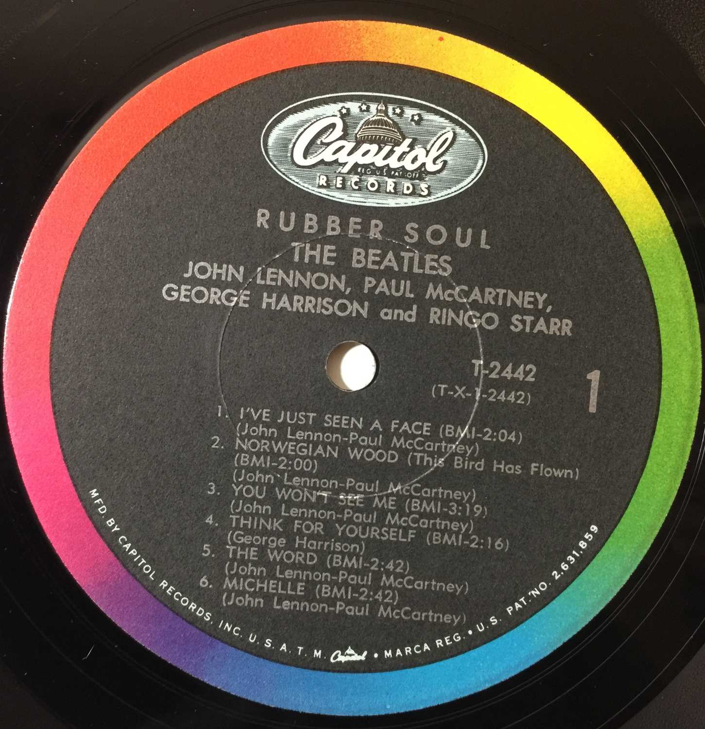 Lot 14 THE BEATLES RUBBER SOUL LP (US MONO 1966