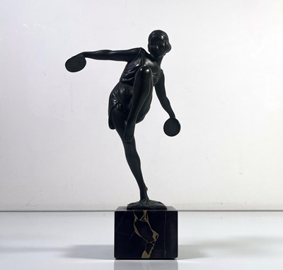 Lot 14 - ART DECO FIGURE BY FAVRAL.