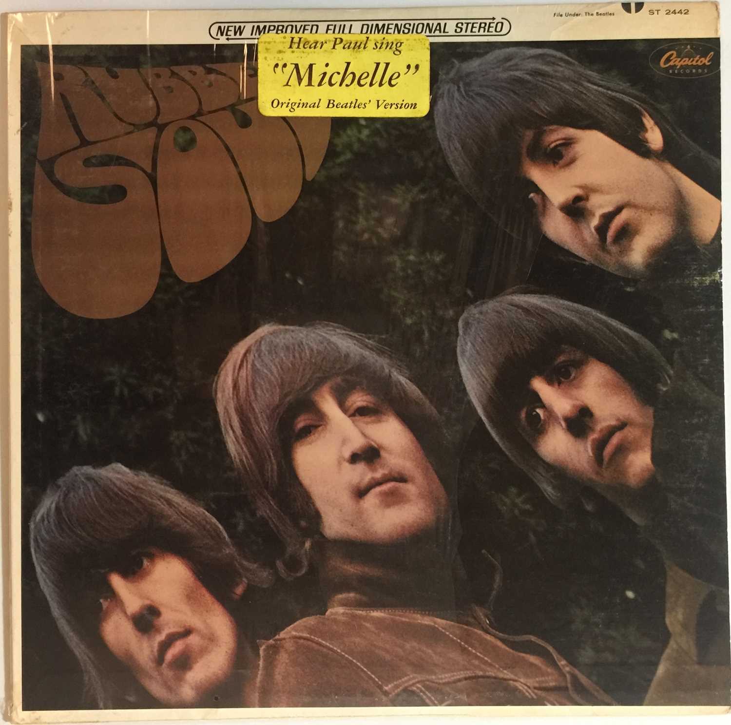 Lot 19 - THE BEATLES - RUBBER SOUL LP (US STEREO PRESSING - CAPITOL ST-2442 - WITH HYPE STICKER)