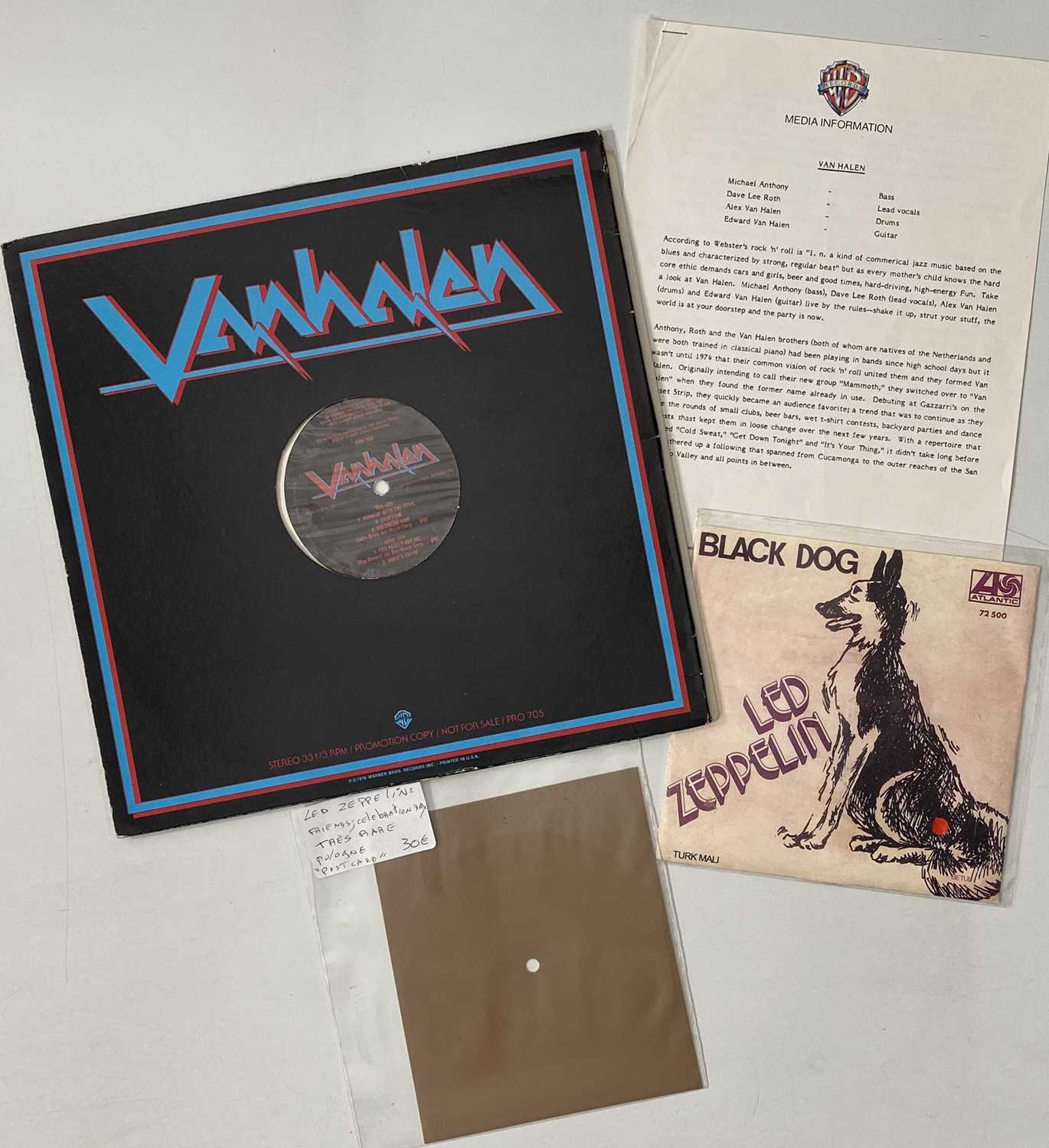 Led Zeppelin Rarities Lot 29 - LED ZEPPELIN / VAN HALEN - LP / 7