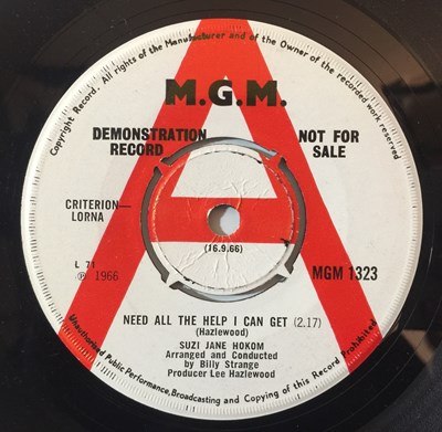 Lot 112 - Suzi Jane Hokom - Need All The Help I Can Get UK 7" DEMO (MGM 1323)