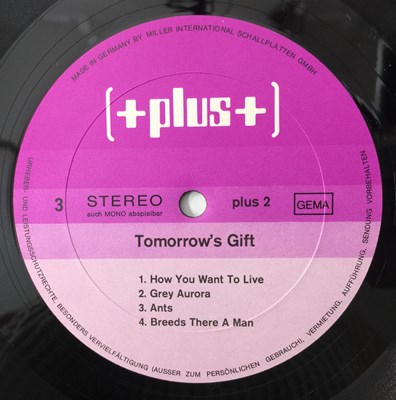 Lot 36 - TOMORROWS GIFT - TOMORROWS GIFT LP (+plus+ - plus1+2 - ORIGINAL PRESSING)