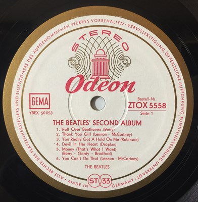 Lot 24 - THE BEATLES - THE BEATLES' SECOND ALBUM LP (ORIGINAL ODEON GERMAN EXPORT - ZTOX 5558)