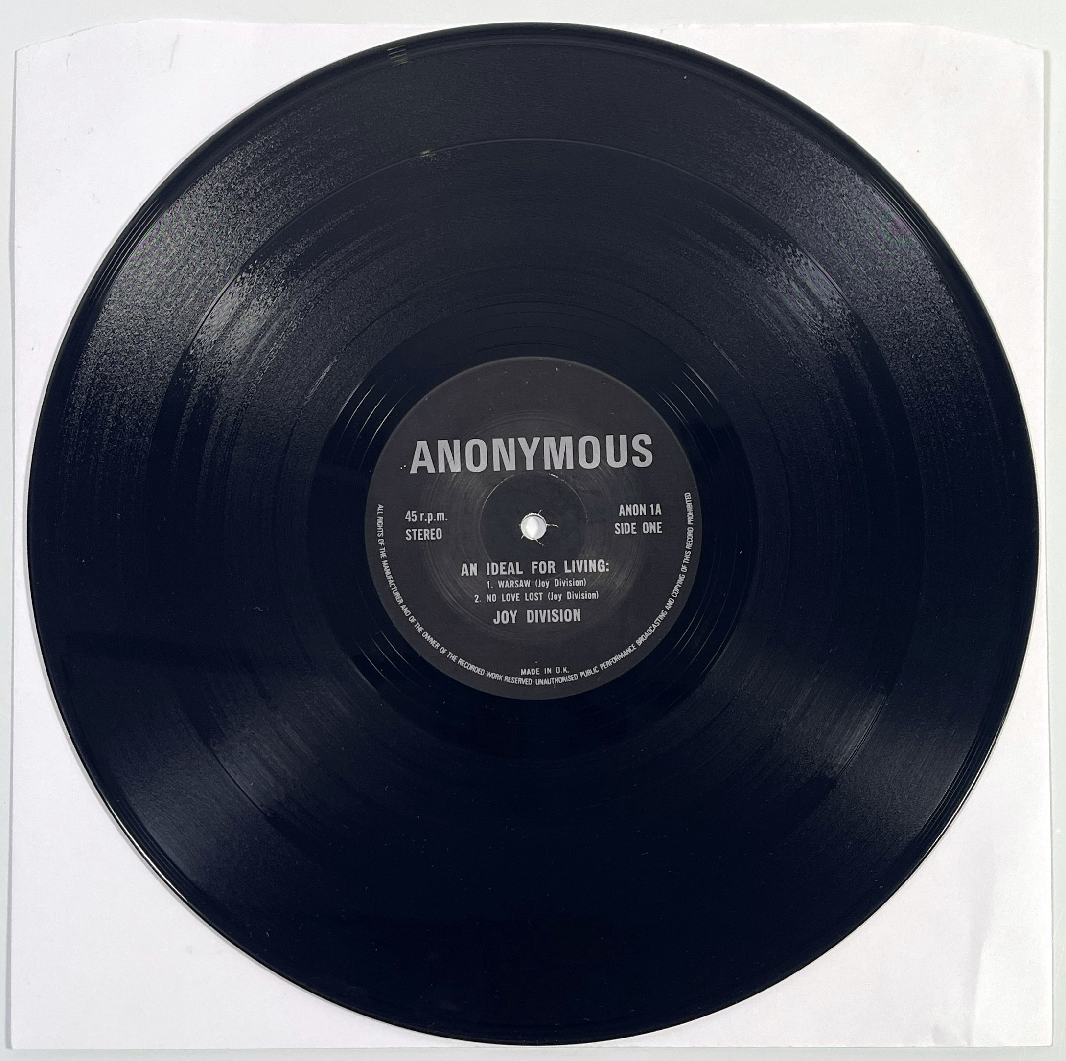 Lot 173 - JOY DIVISION - AN IDEAL FOR LIVING (ORIGINAL