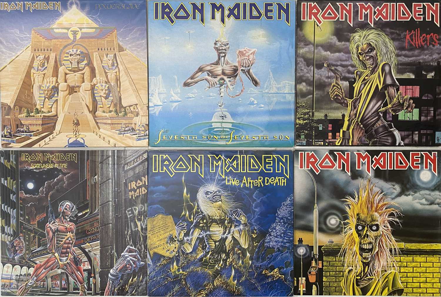 Lot 190 - IRON MAIDEN AND RELATED - LP PACK