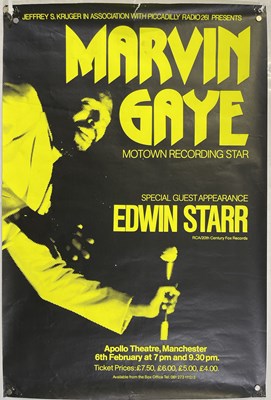 Lot 185 - MARVIN GAYE - 1980 POSTER FOR A CANCELLED MANCHESTER CONCERT.