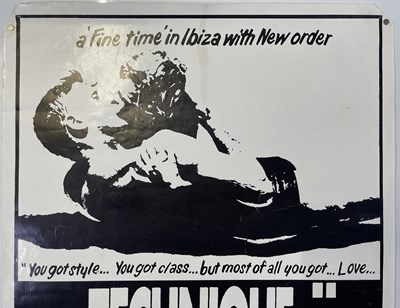 Lot 509 - NEW ORDER - TECHNIQUE IBIZA POSTER.