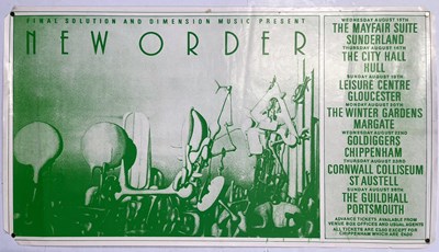 Lot 508 - NEW ORDER - AN ORIGINAL 1984 TOUR POSTER.