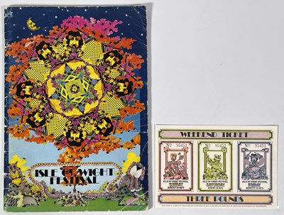 Lot 127 - ISLE OF WIGHT FESTIVAL 1970 PROGRAMME AND TICKET.