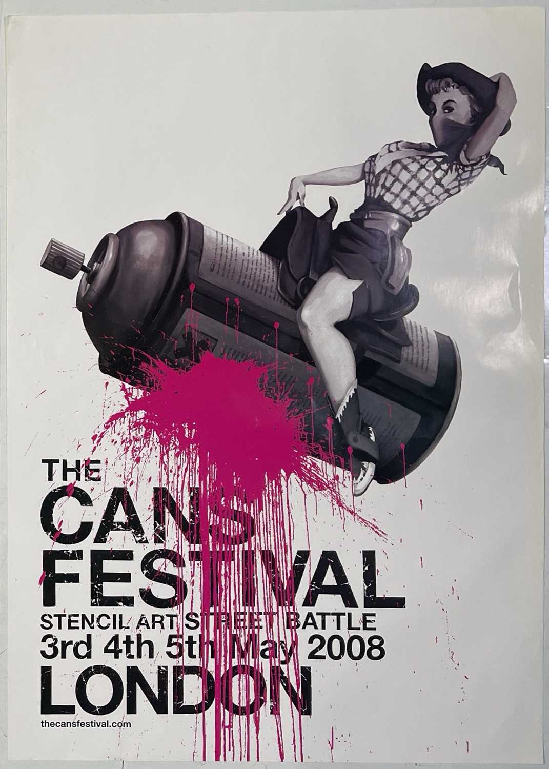 Lot 203 - BANKSY - A POSTER FOR THE 'CANS FESTIVAL' 2008.