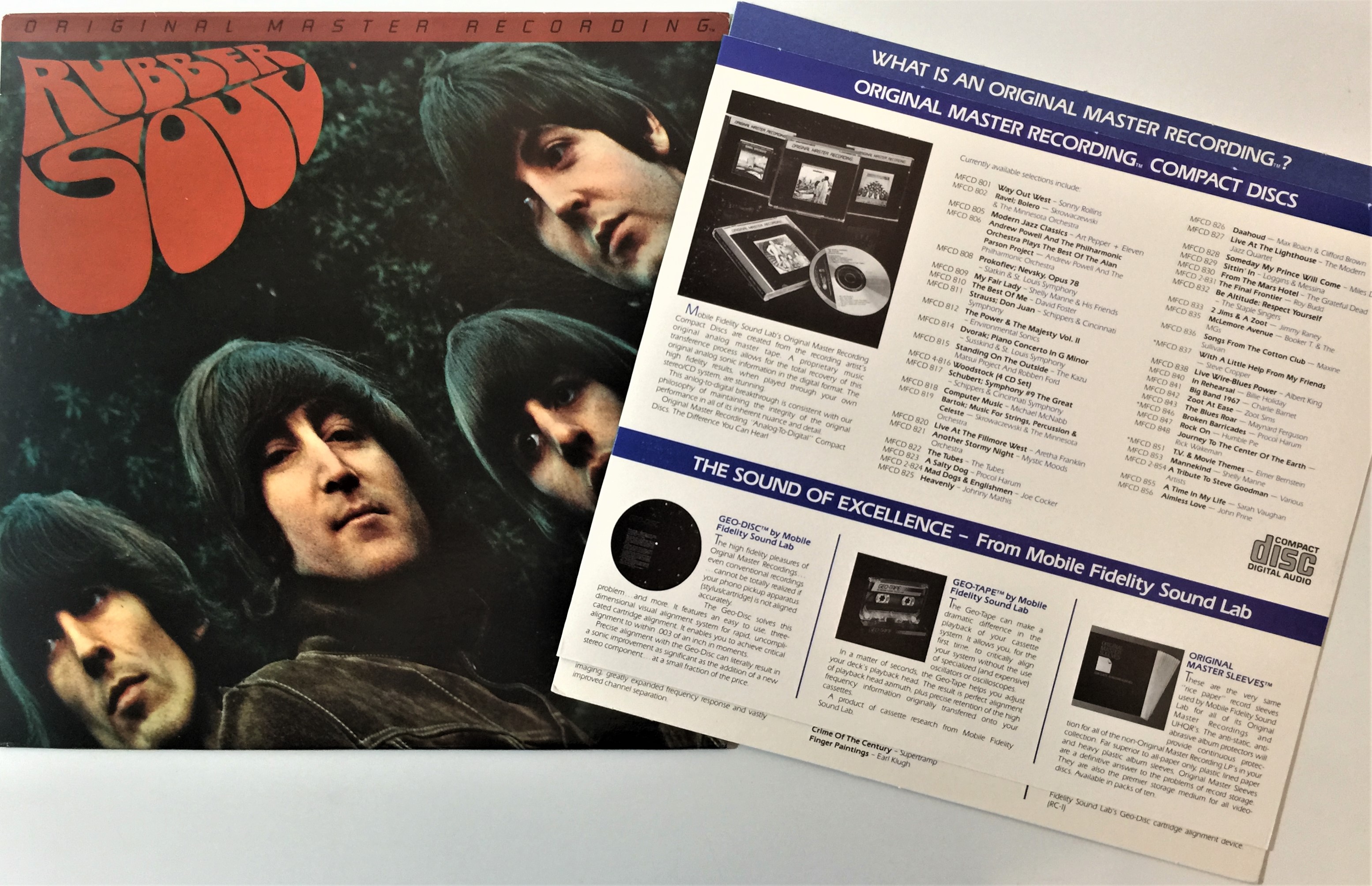 Lot 33 THE BEATLES ORIGINAL MASTER RECORDING MFSL